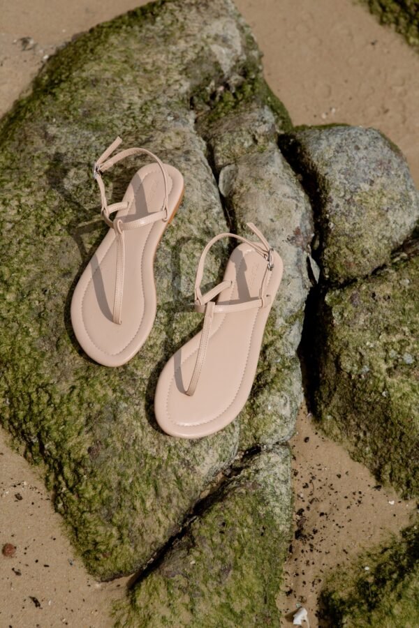Flo Strap Sandals in Beige - Image 2