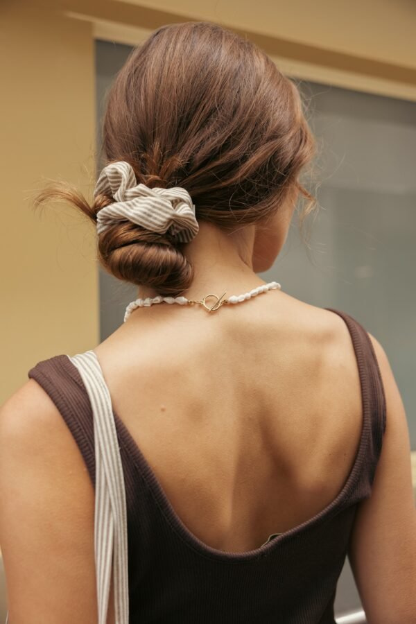 Scrunchie Set Gingham and Stripe - Image 2