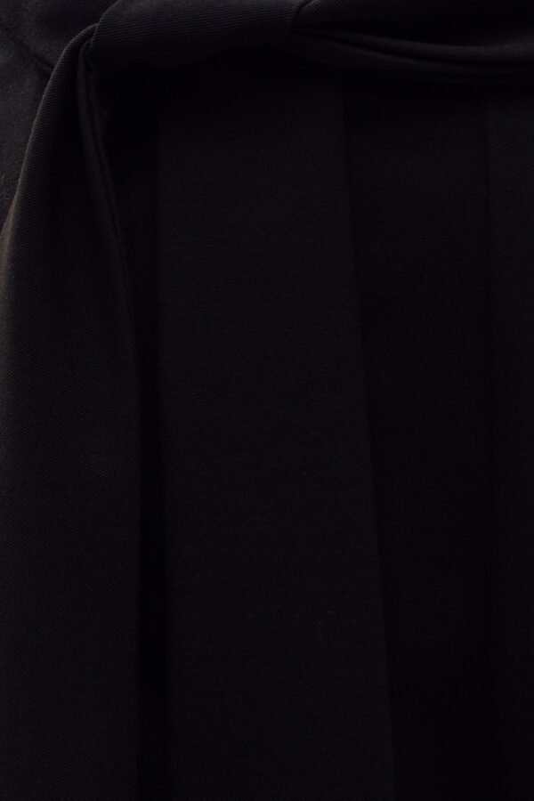 High Waisted Trousers with Belt Tie in Navy - Image 7