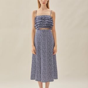 Tiered Frill Top in Moonlight Bloom