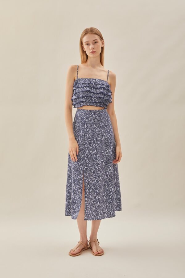 Tiered Frill Top in Moonlight Bloom - Image 2