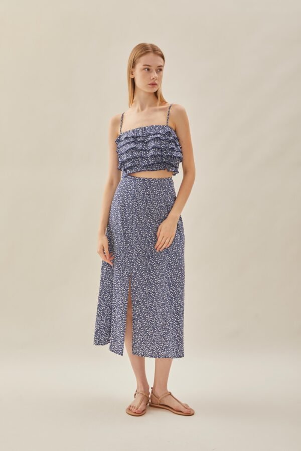 Tiered Frill Top in Moonlight Bloom - Image 3