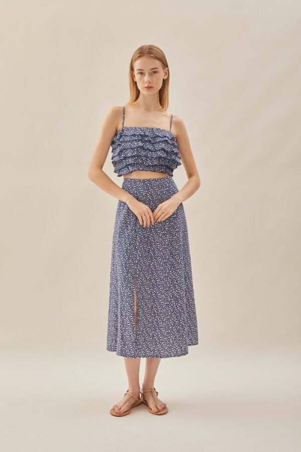 Tiered Frill Top in Moonlight Bloom - Image 4