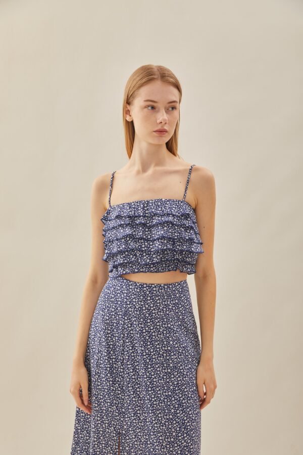 Tiered Frill Top in Moonlight Bloom - Image 5