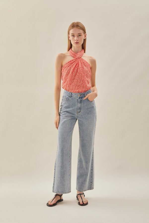 Scarf in Red Bloom - Image 8