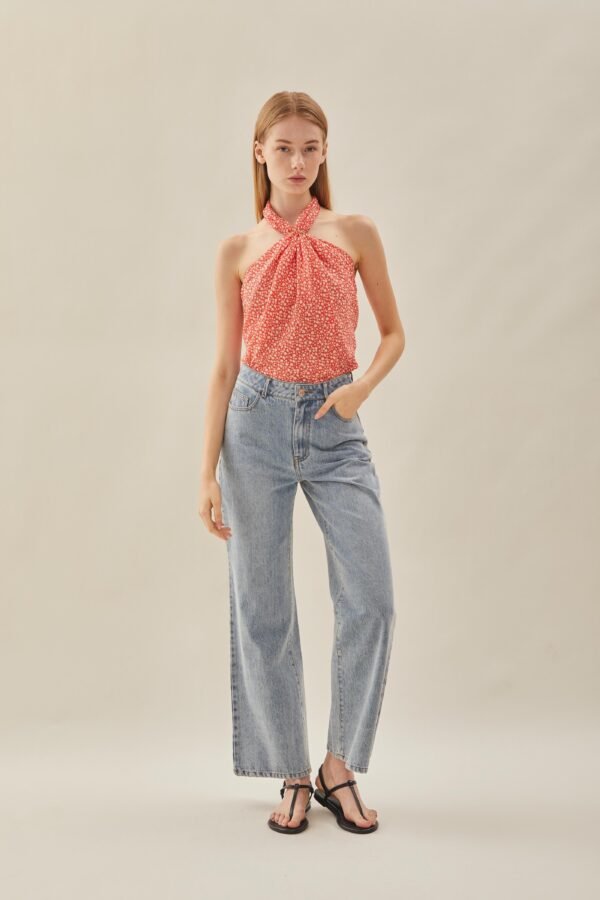 Scarf in Red Bloom - Image 10