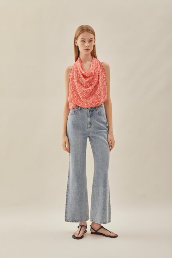 Scarf in Red Bloom - Image 11