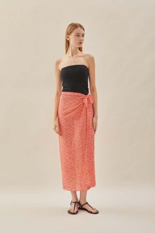 Scarf in Red Bloom - Image 13