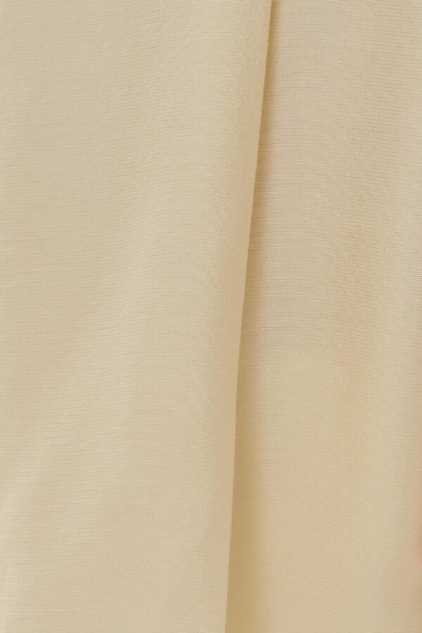 V Neck Sleeved Top in Natural - Image 8