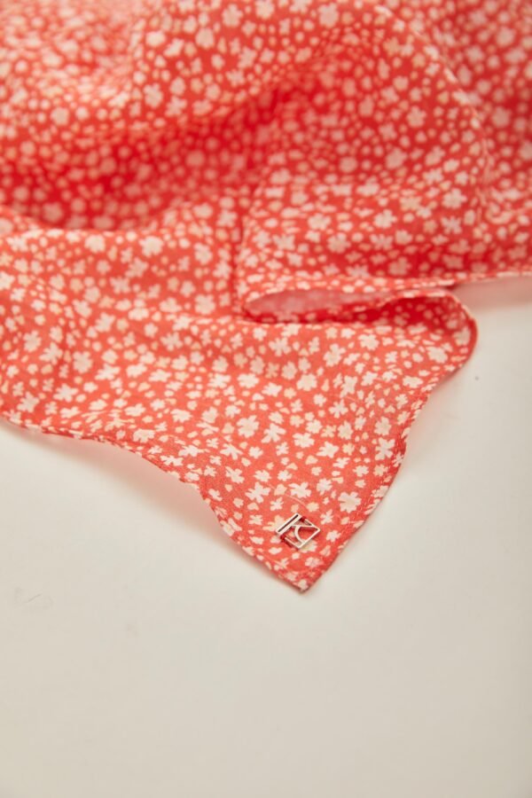 Scarf in Red Bloom - Image 15