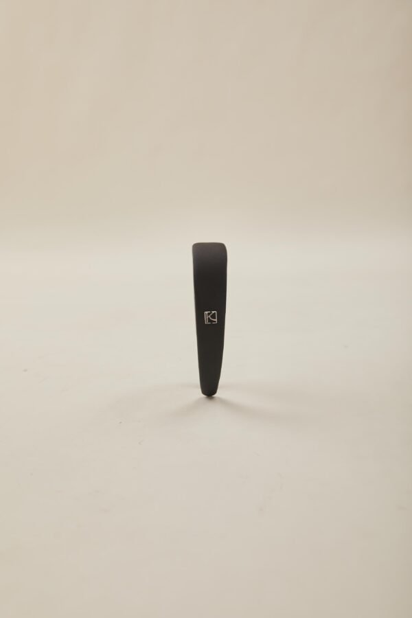 Satin Headband in Black - Image 2
