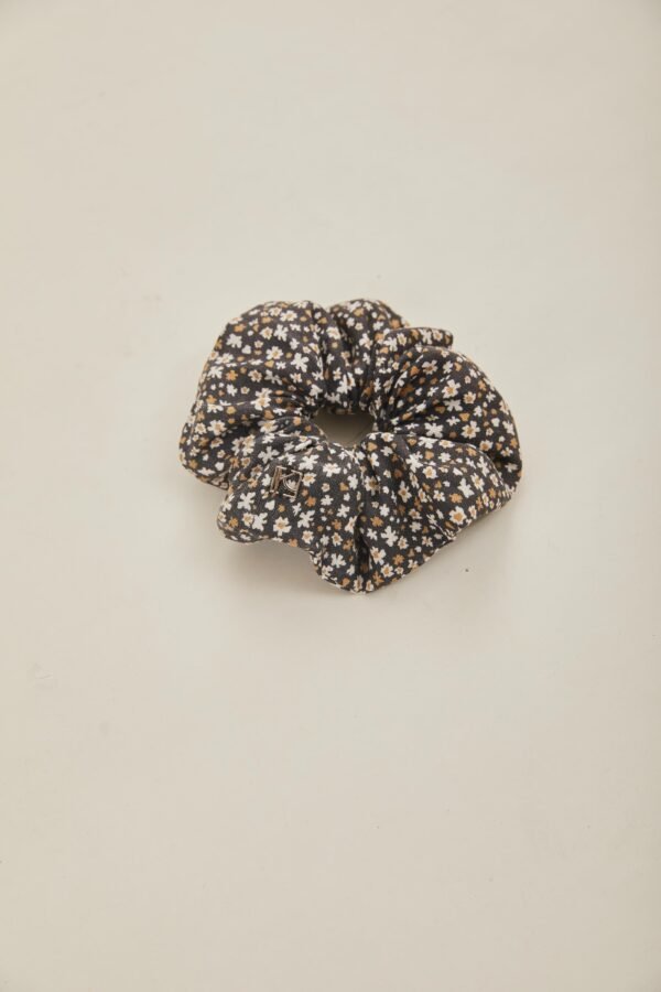 Cotton Scrunchie in Nightfall Bloom - Image 4