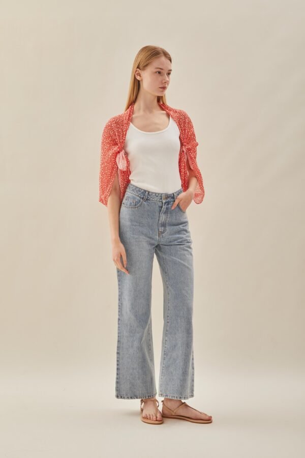 Scarf in Red Bloom - Image 4