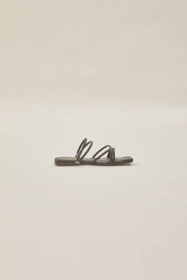 Lea Cross Sandals in Black
