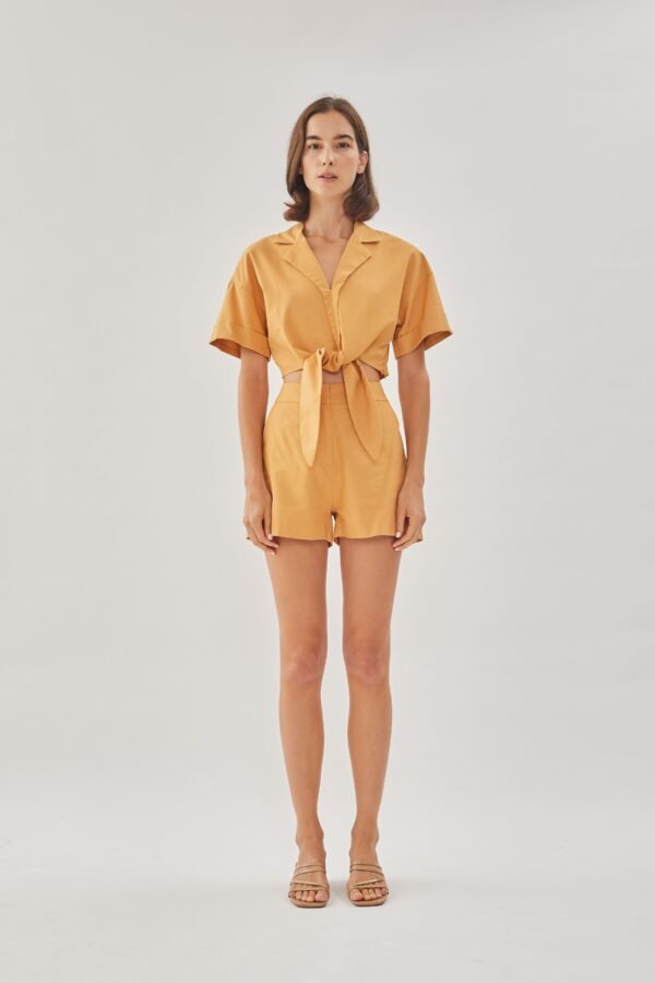 Linen Shorts in Sunset