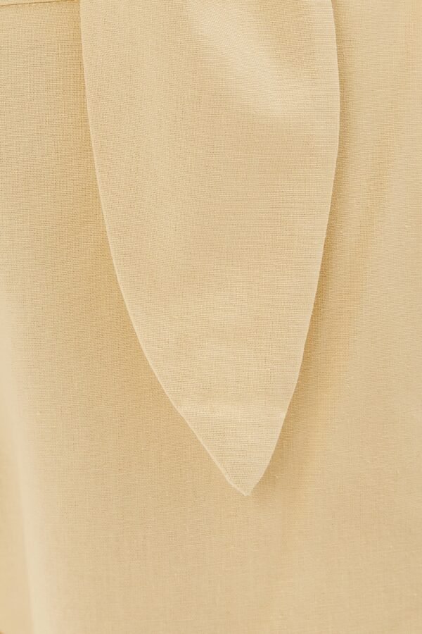 Linen Shorts in Soft Yellow - Image 7