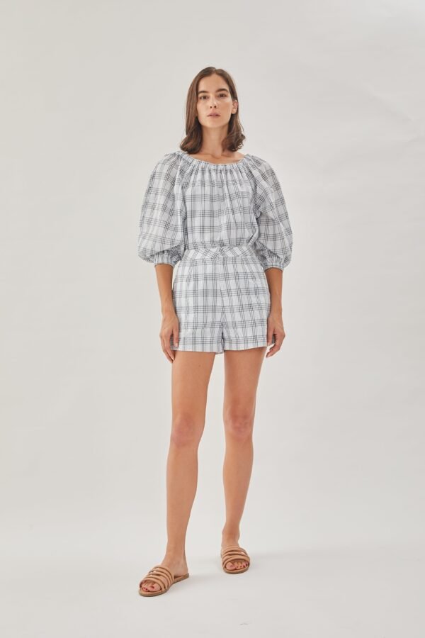 Seersucker Shorts in Mist - Image 2