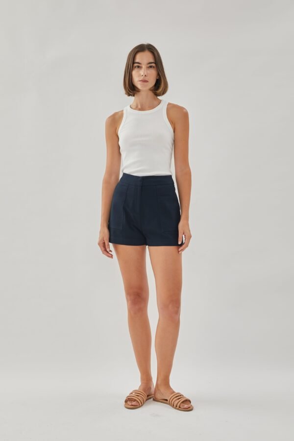 Box Shorts in Dark Navy - Image 3