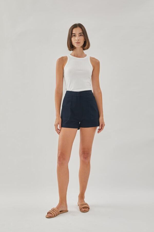 Box Shorts in Dark Navy - Image 4