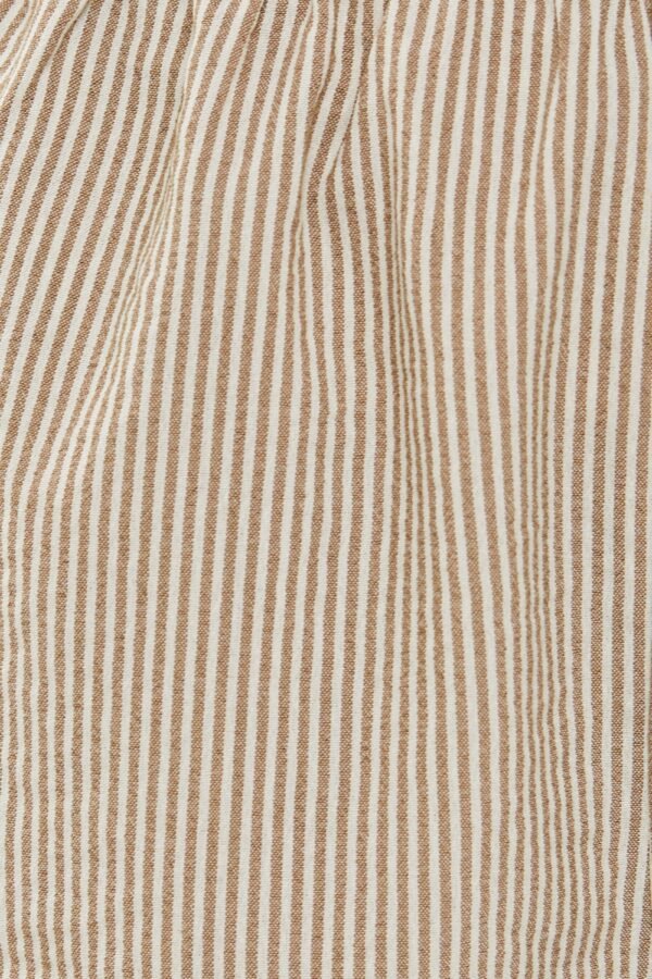 Relaxed Shorts in Stripe Brown - Image 8
