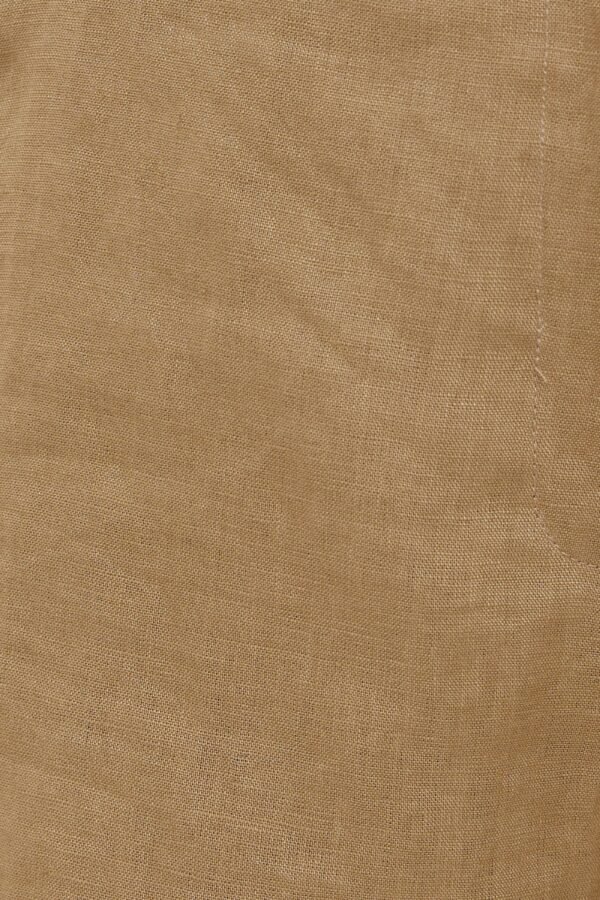 Linen Shorts in Brown - Image 6