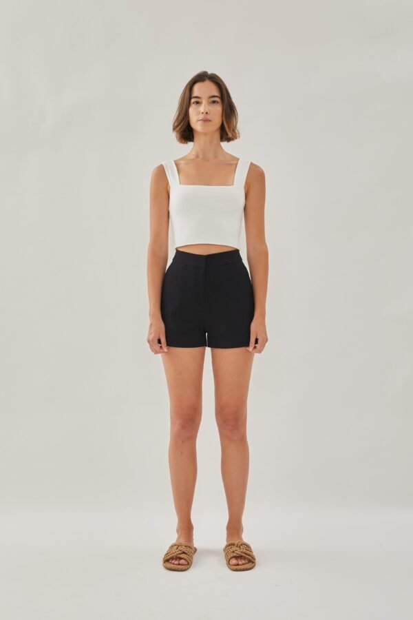 Classic Cotton Shorts in Black