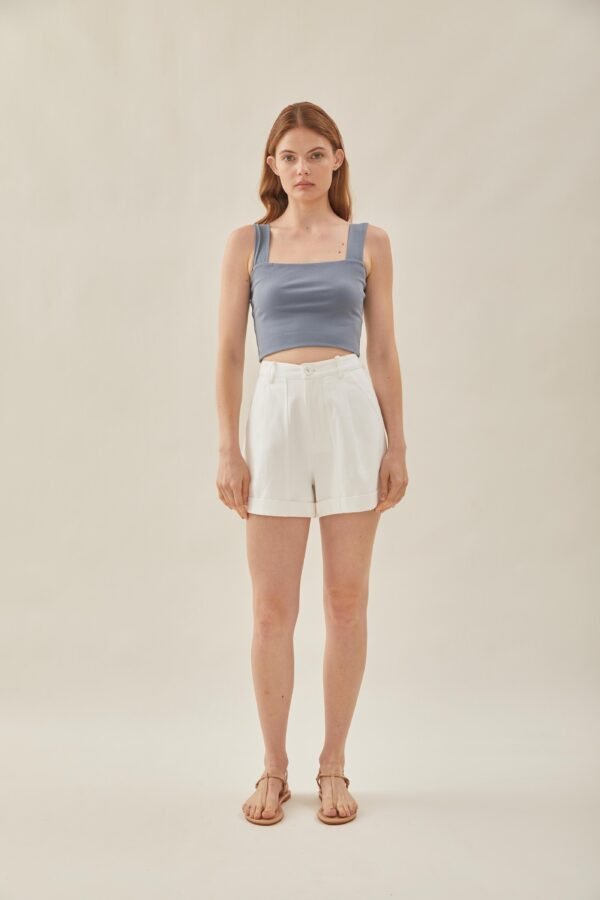 Classic Straight Neck Tank Top in Stonewash - Image 4