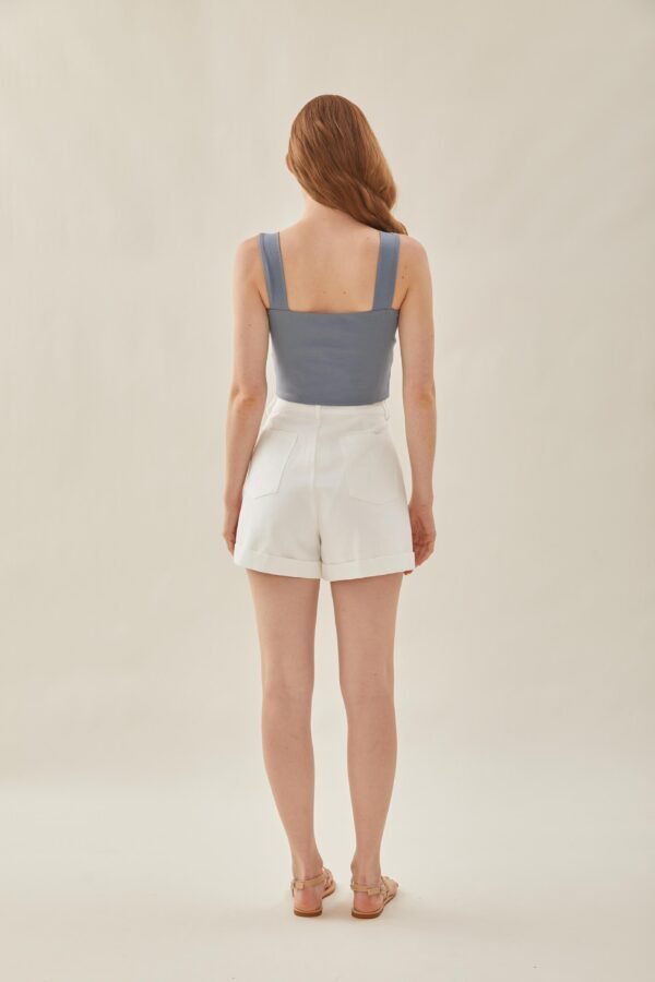 Classic Straight Neck Tank Top in Stonewash - Image 2