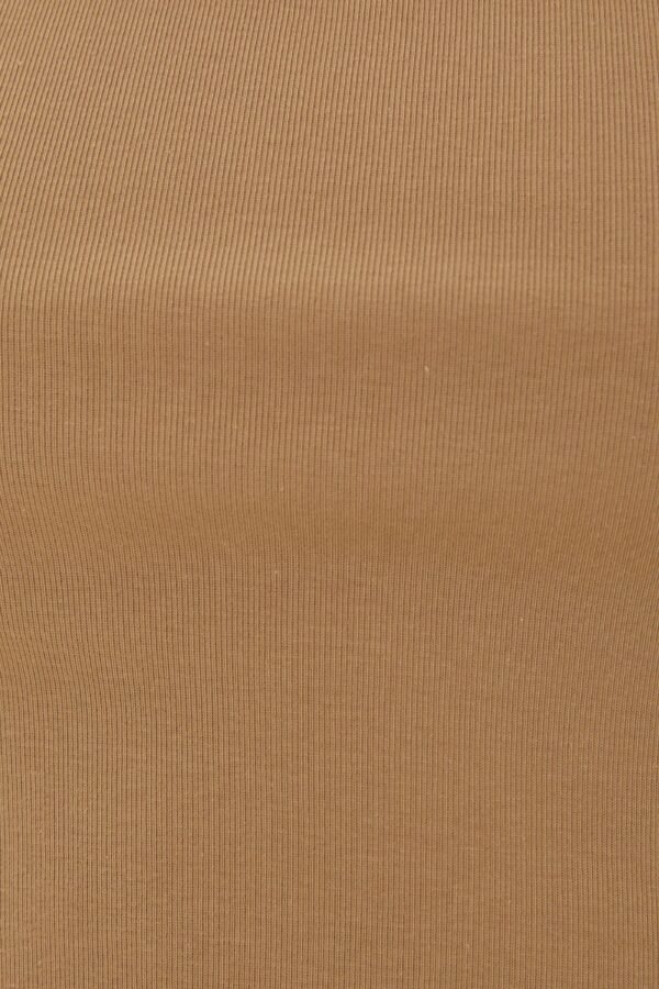 Classic Straight Neck Tank Top in Sand - Image 5