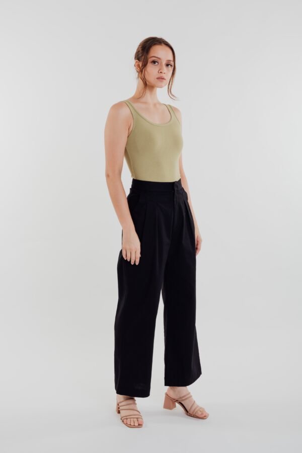 Linen Pants in Black - Image 2