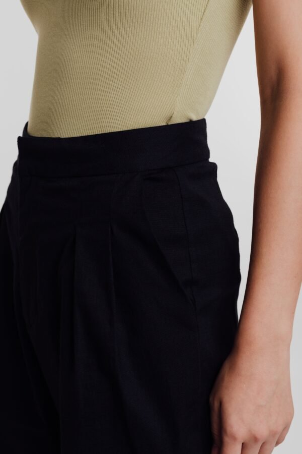 Linen Pants in Black - Image 4